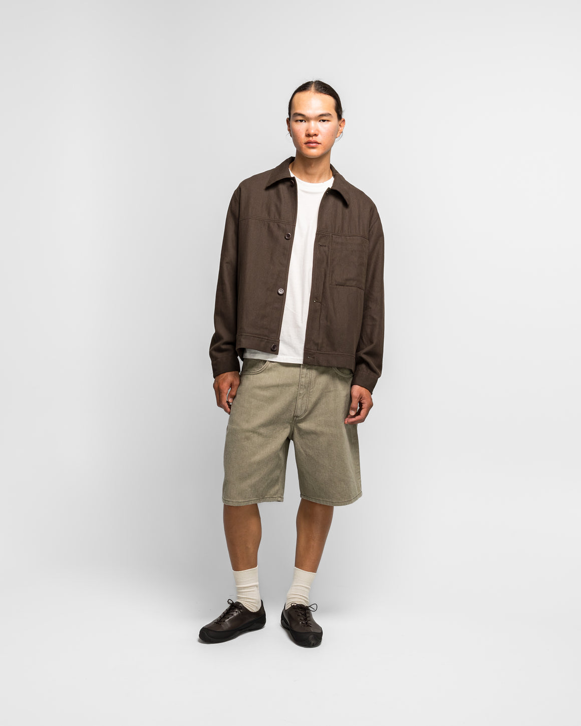 Norse Projects - Arresskov Cotton Linen Twill Overshirt - Delicioso Brown - UP THERE