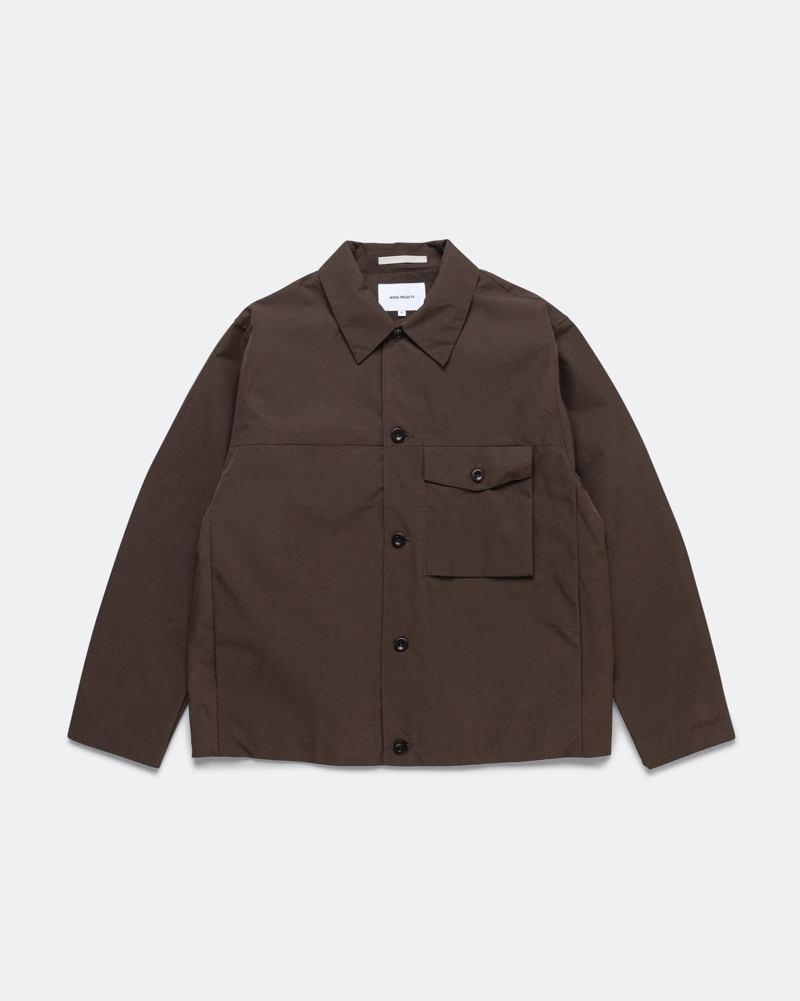 Norse Projects - Arresskov GORE-TEX Windstopper Overshirt - Delicioso Brown - UP THERE