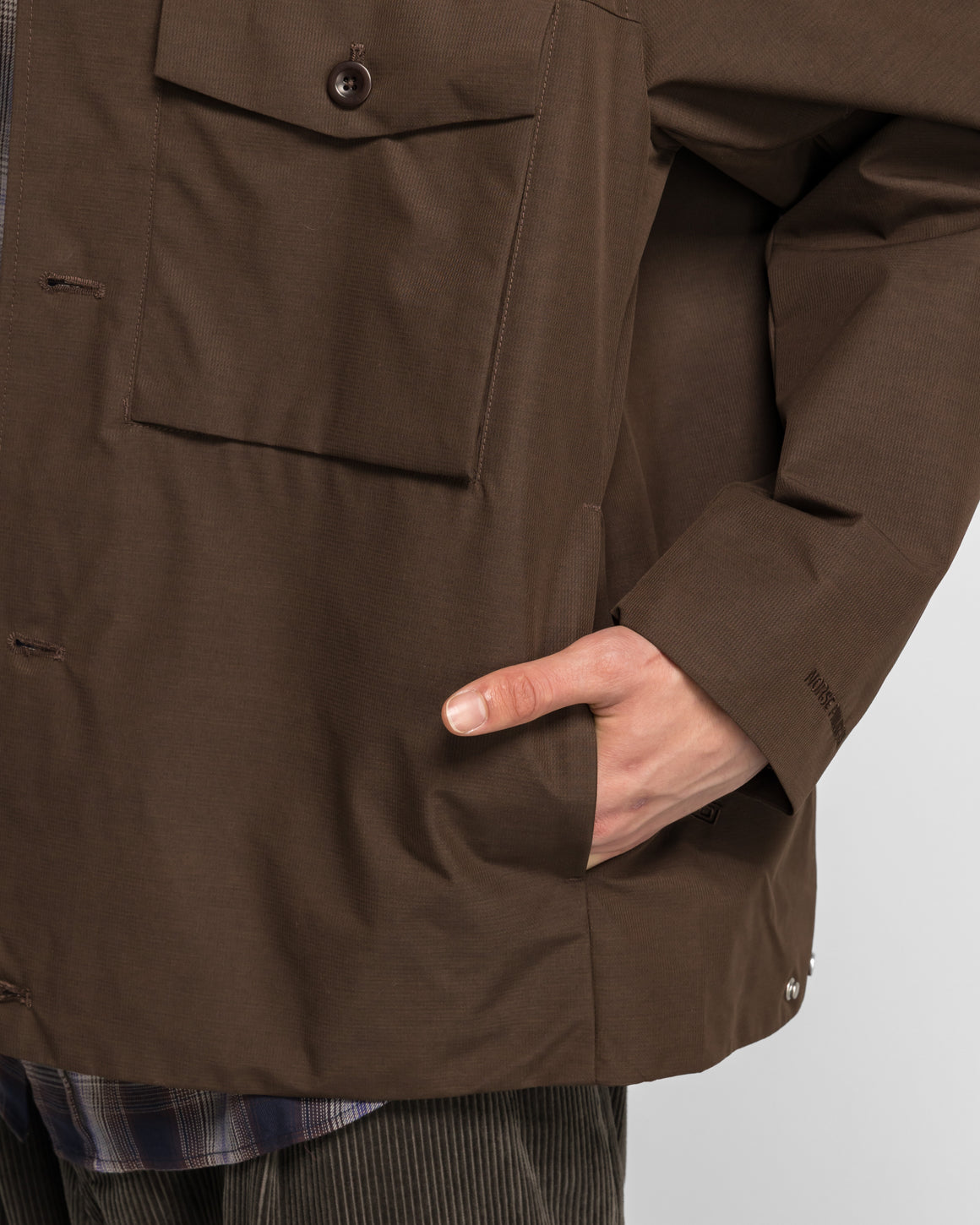 Norse Projects - Arresskov GORE-TEX Windstopper Overshirt - Delicioso Brown - UP THERE
