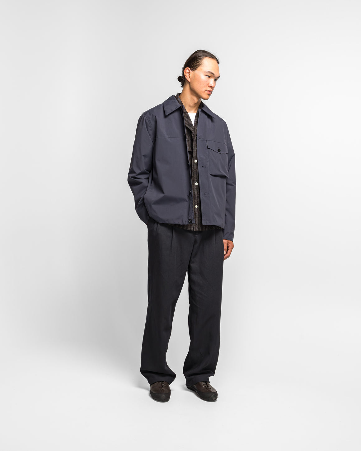 Norse Projects - Arresskov Windstopper Overshirt - Dark Navy - UP THERE
