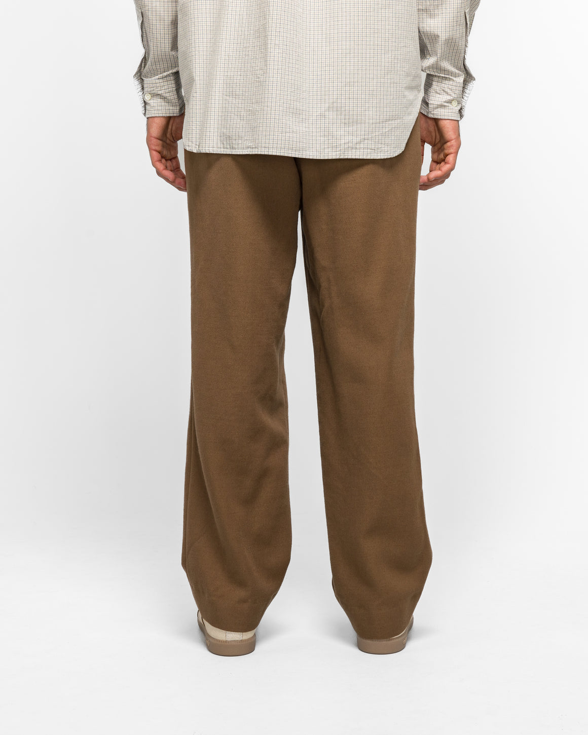Norse Projects - Benn Relaxed Cavalry Cotton Wool Pleated Trouser - Oak - UP THERE