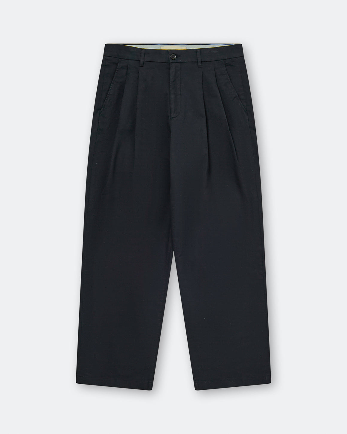 Norse Projects - Benn Relaxed Twill Pleated Trouser - Black - UP THERE