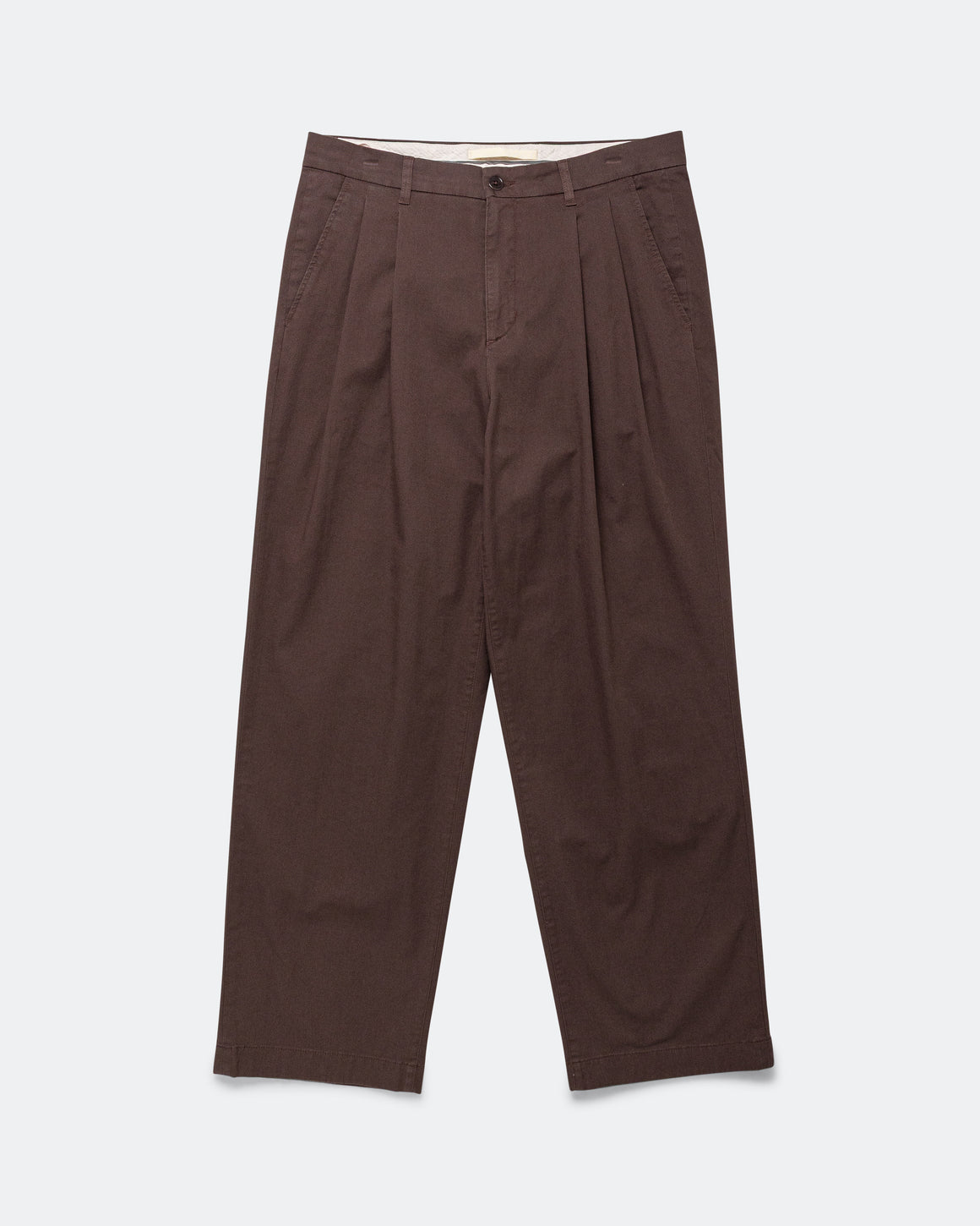 Norse Projects - Benn Relaxed Twill Pleated Trouser - Seal Brown - UP THERE