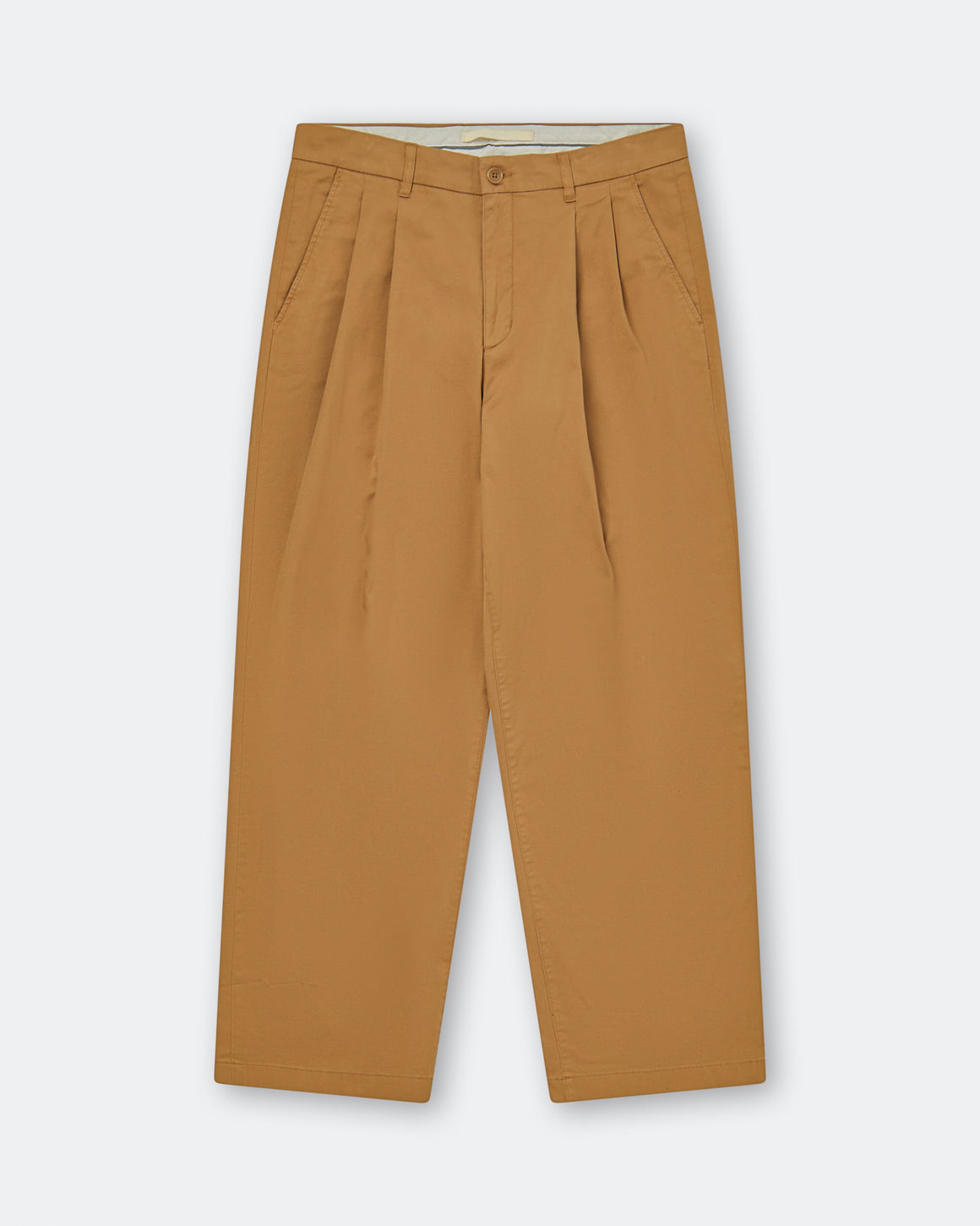Norse Projects - Benn Relaxed Twill Pleated Trouser - Utility Khaki - UP THERE