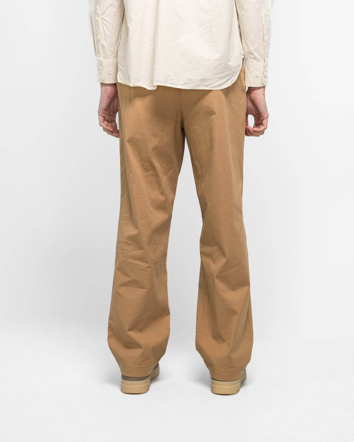 Norse Projects - Benn Relaxed Twill Pleated Trouser - Utility Khaki - UP THERE