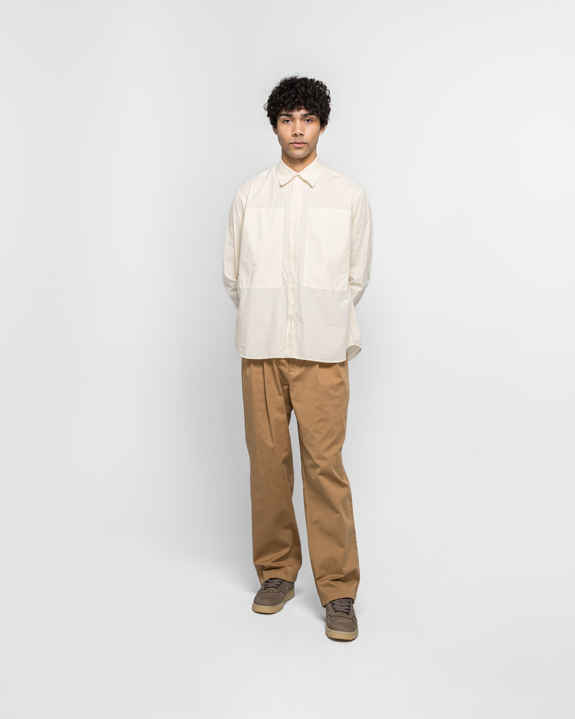 Norse Projects - Benn Relaxed Twill Pleated Trouser - Utility Khaki - UP THERE