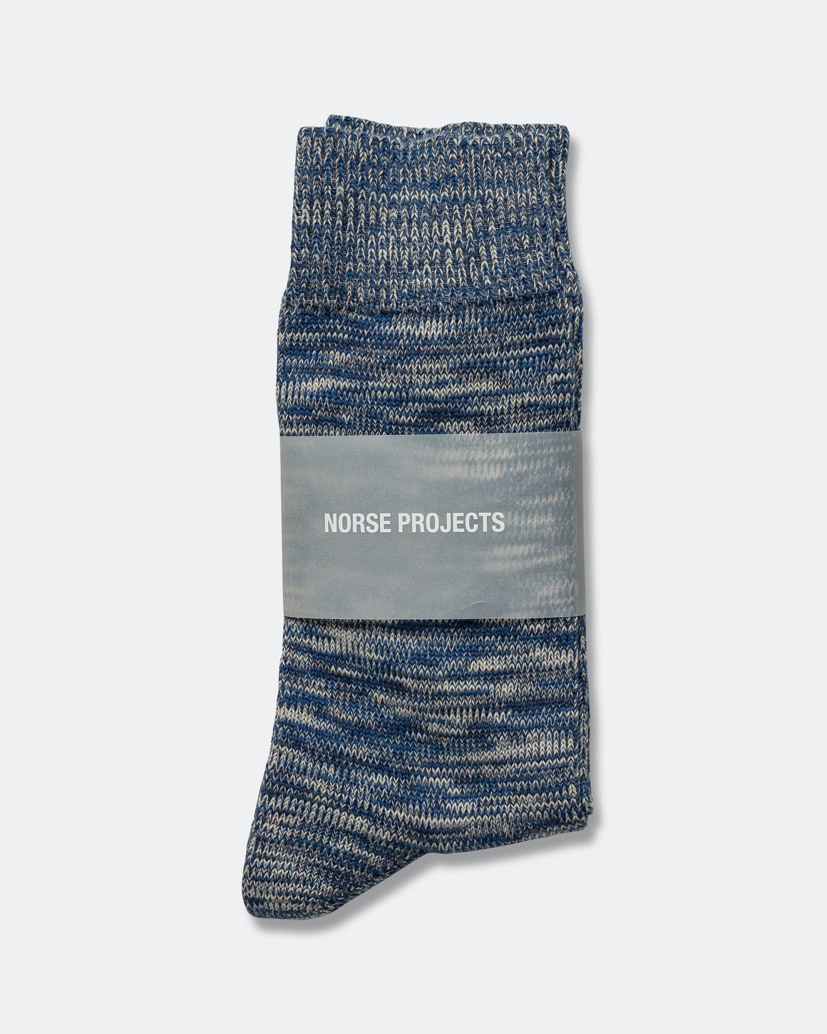 Norse Projects - Bjarki Heavy Cotton Twist Sock - Estate Blue - UP THERE