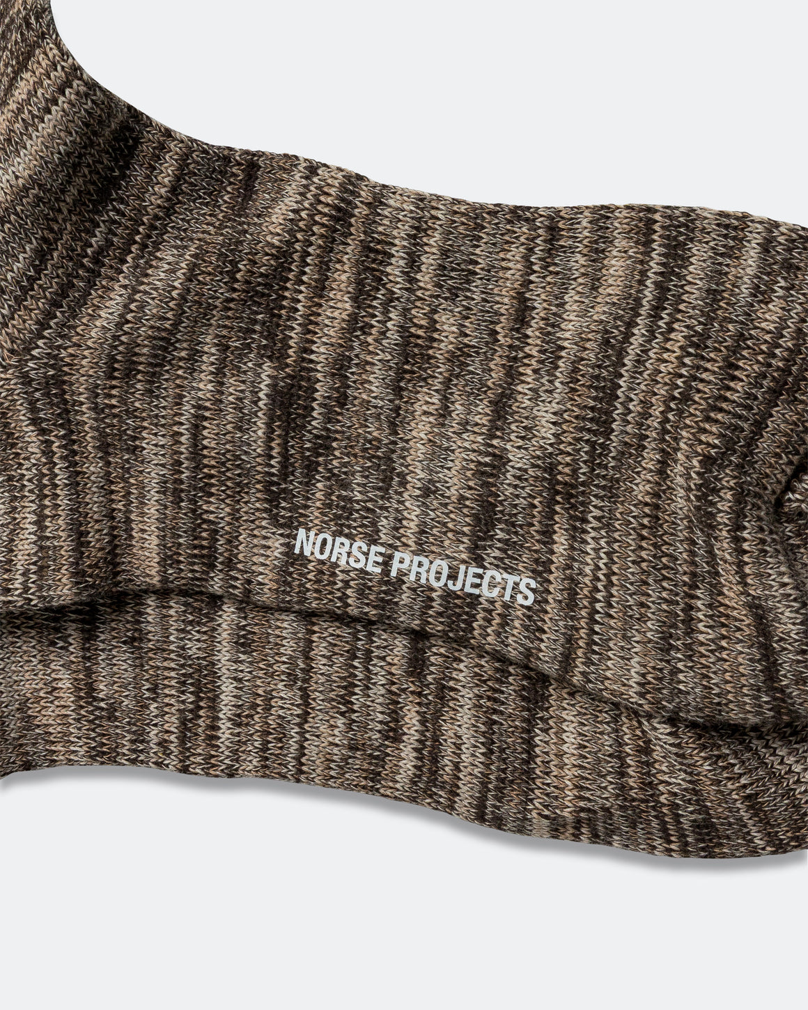 Norse Projects - Bjarki Heavy Cotton Twist Sock - Seal Brown - UP THERE