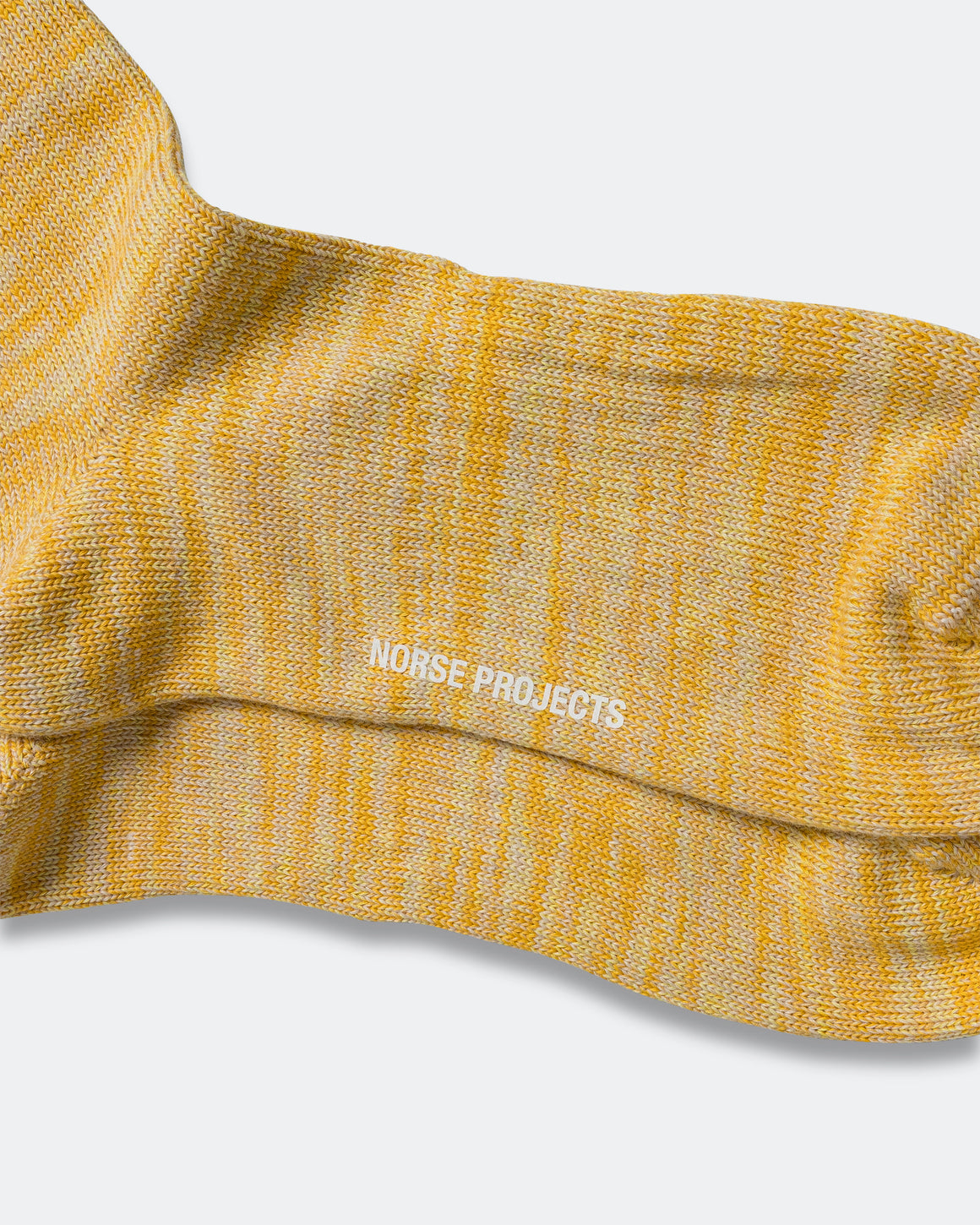 Norse Projects - Bjarki Heavy Cotton Twist Sock - Warm Yellow - UP THERE