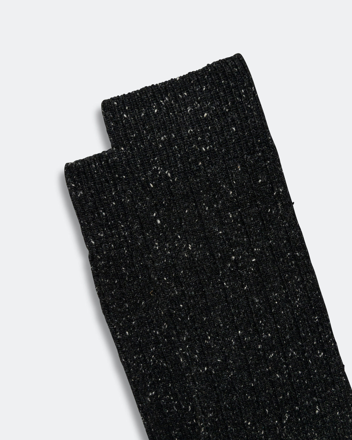 Norse Projects - Bjarki Neps Wool Rib Sock - Charcoal Melange - UP THERE