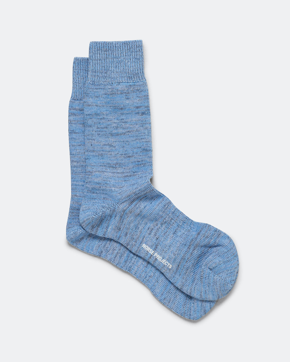 Norse Projects - Bykle Heavy Cotton Twist Sock - Bel Air Blue - UP THERE