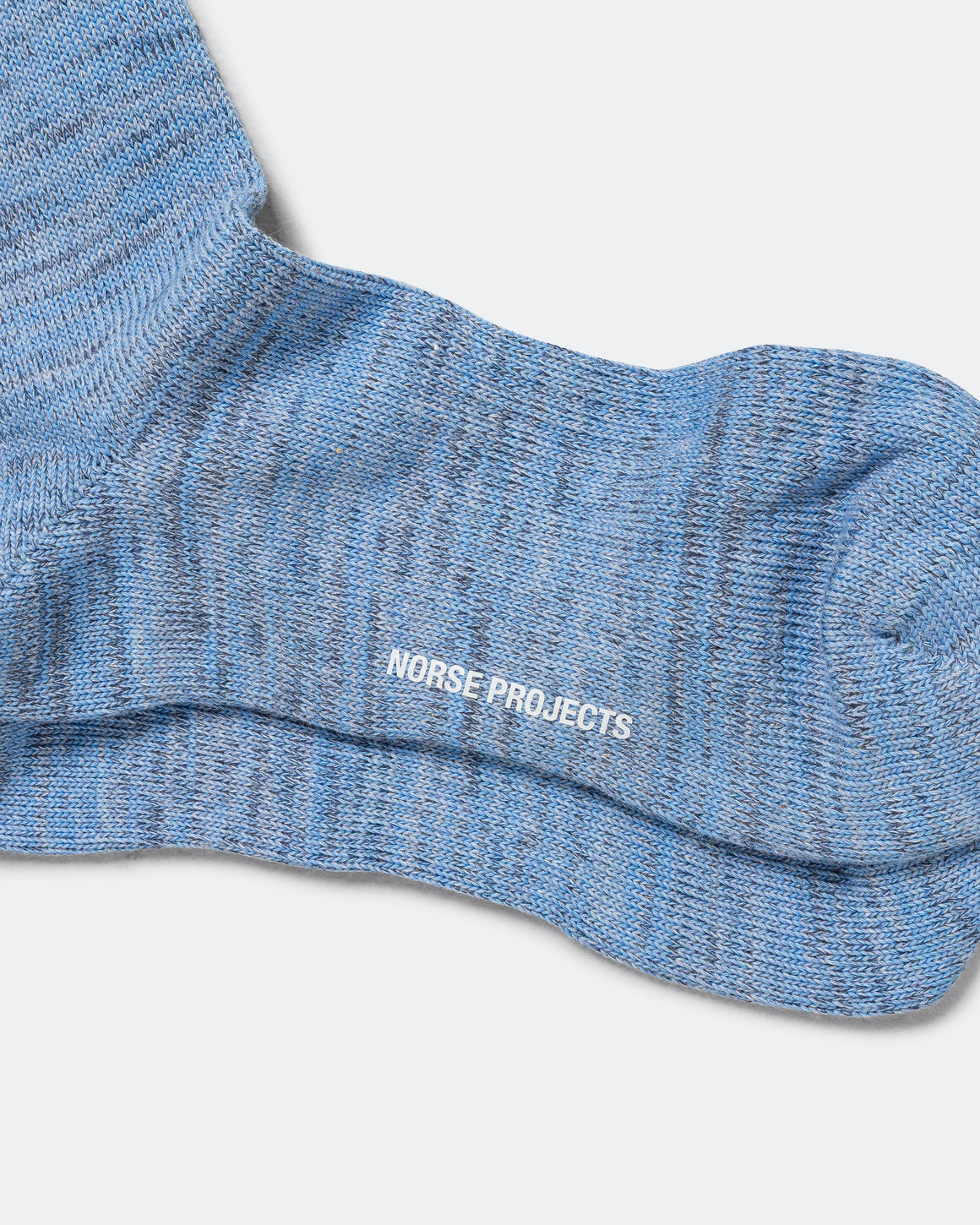 Norse Projects - Bykle Heavy Cotton Twist Sock - Bel Air Blue - UP THERE