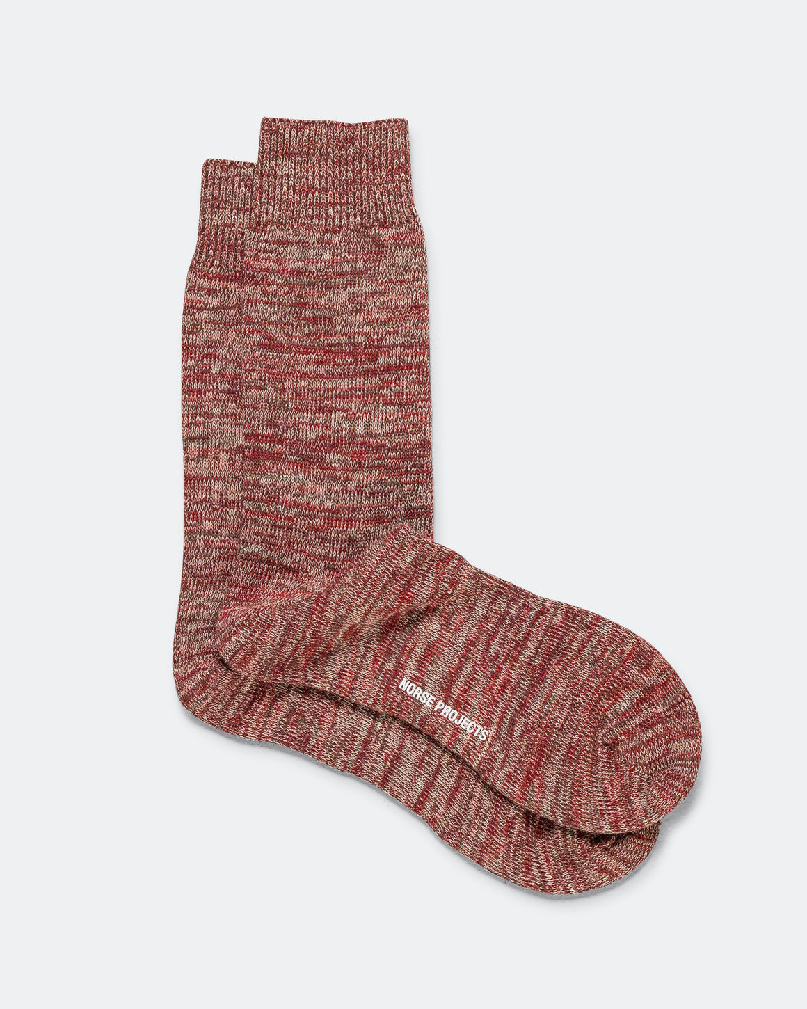 Norse Projects - Bykle Heavy Cotton Twist Sock - Cowhide - UP THERE