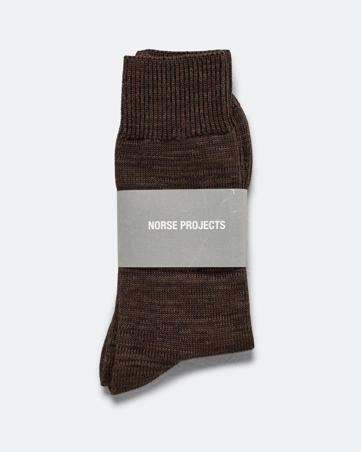 Norse Projects - Bykle Heavy Cotton Twist Sock - Delicioso Brown - UP THERE