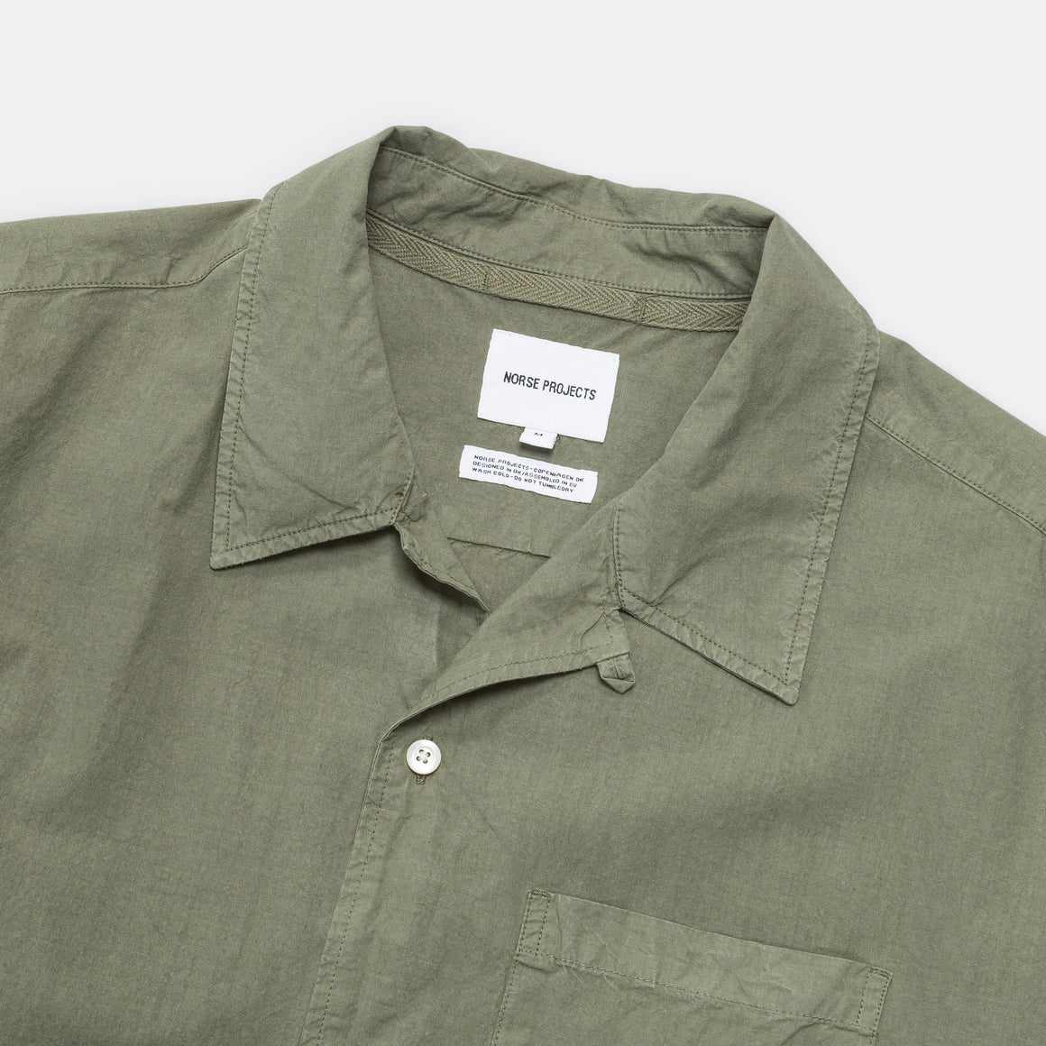 Norse Projects - Carsten Cotton Tencel Shirt - Mid Khaki - UP THERE