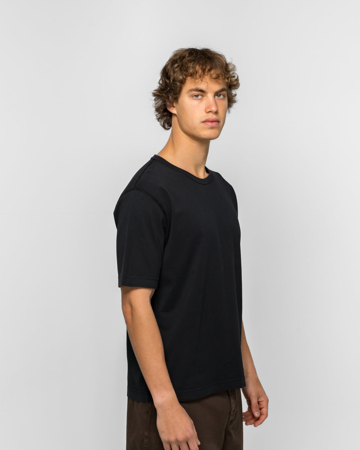 Norse Projects - Elmelunde Soft Compact Cotton T-shirt - Black - UP THERE