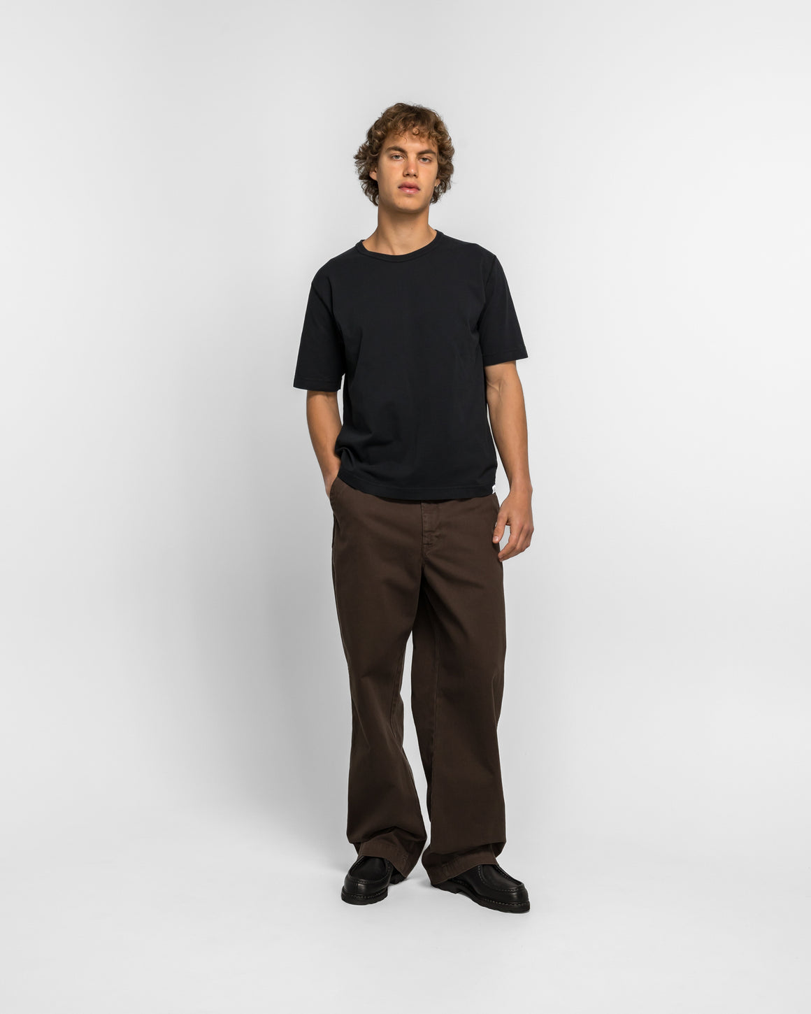 Norse Projects - Elmelunde Soft Compact Cotton T-shirt - Black - UP THERE