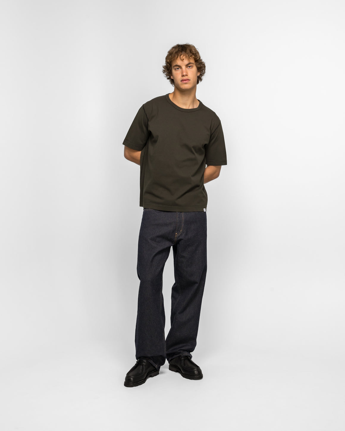 Norse Projects - Elmelunde Soft Compact Cotton T-shirt - Beech Green - UP THERE