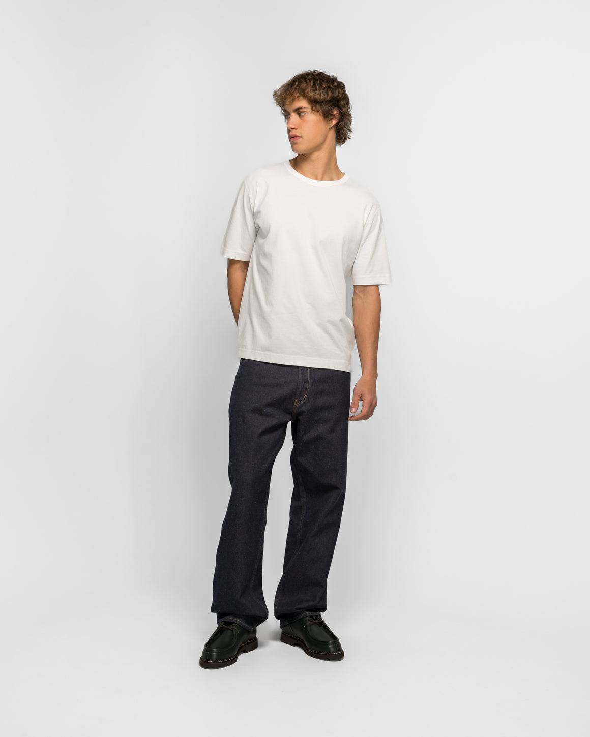 Norse Projects - Elmelunde Soft Compact Cotton T-shirt - White - UP THERE