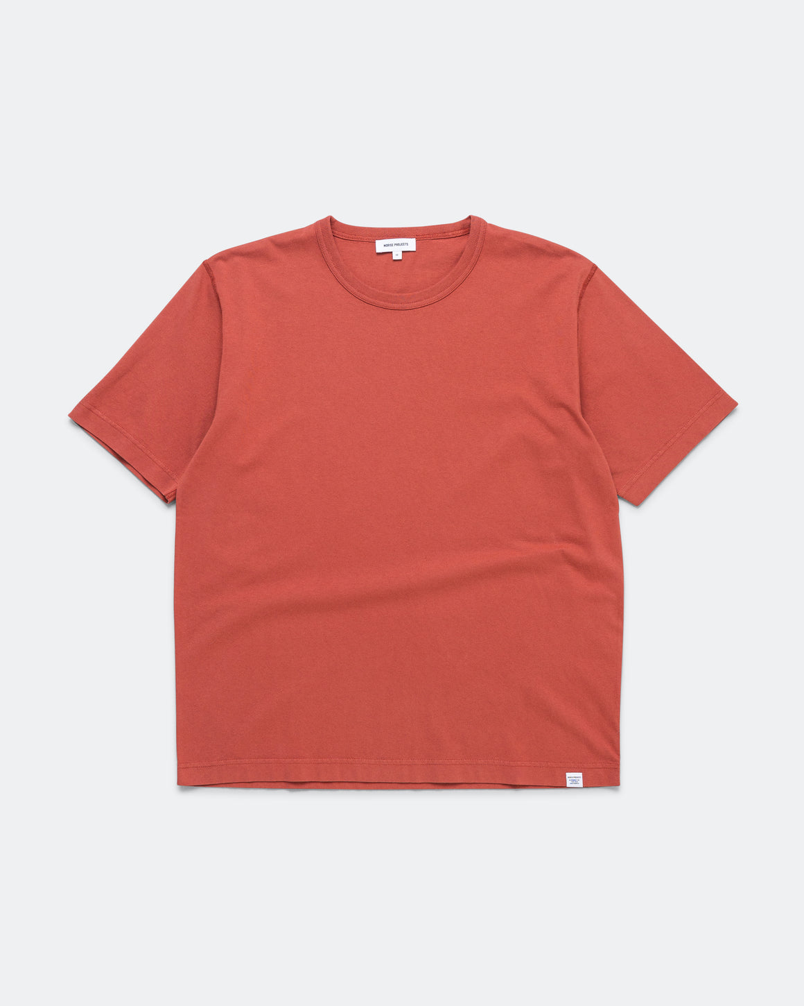 Norse Projects - Elmelunde Soft Compact Cotton T-shirt - Cowhide - UP THERE