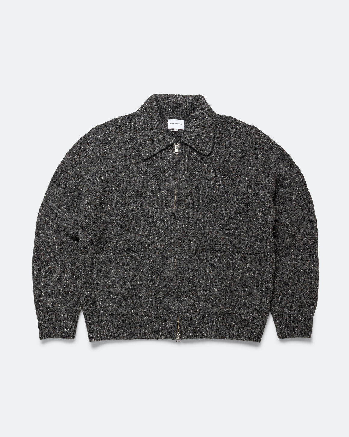 Norse Projects - Erik Donegal Diamond Jacket - Charcoal Grey - UP THERE