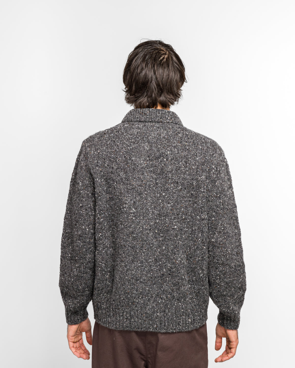 Norse Projects - Erik Donegal Diamond Jacket - Charcoal Grey - UP THERE