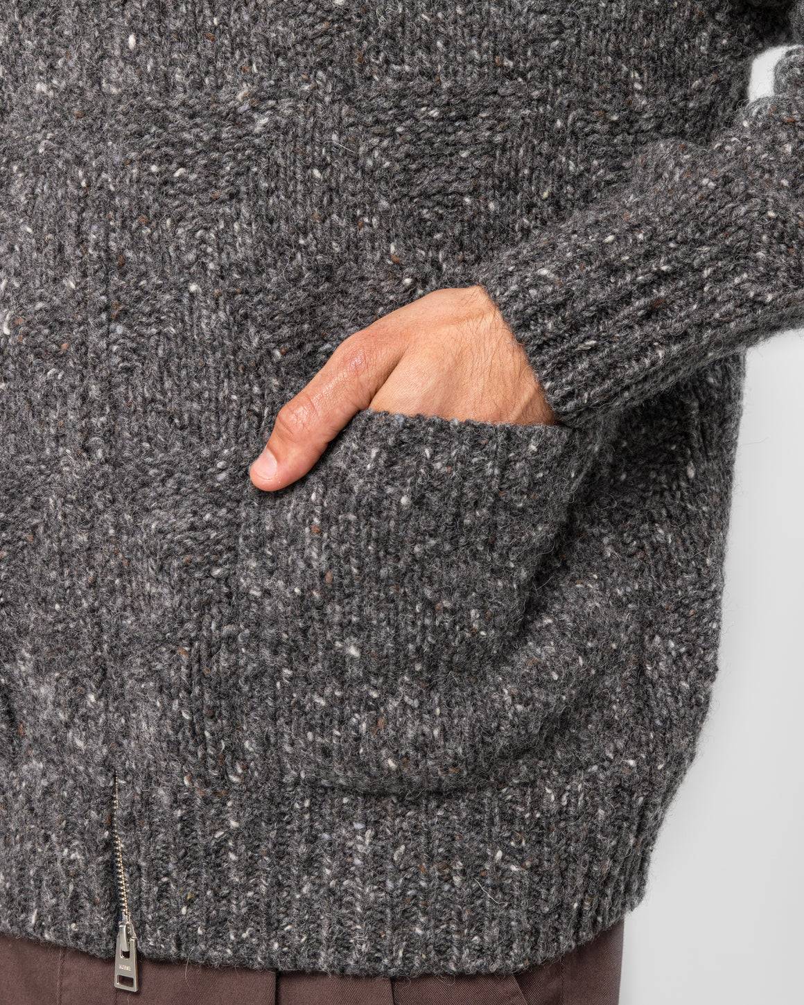 Norse Projects - Erik Donegal Diamond Jacket - Charcoal Grey - UP THERE