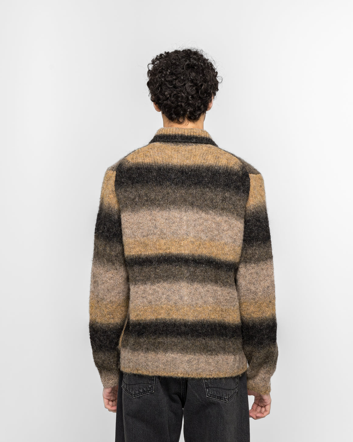 Norse Projects - Erik Gradient Alpaca Wool Jacket - Utility Khaki - UP THERE
