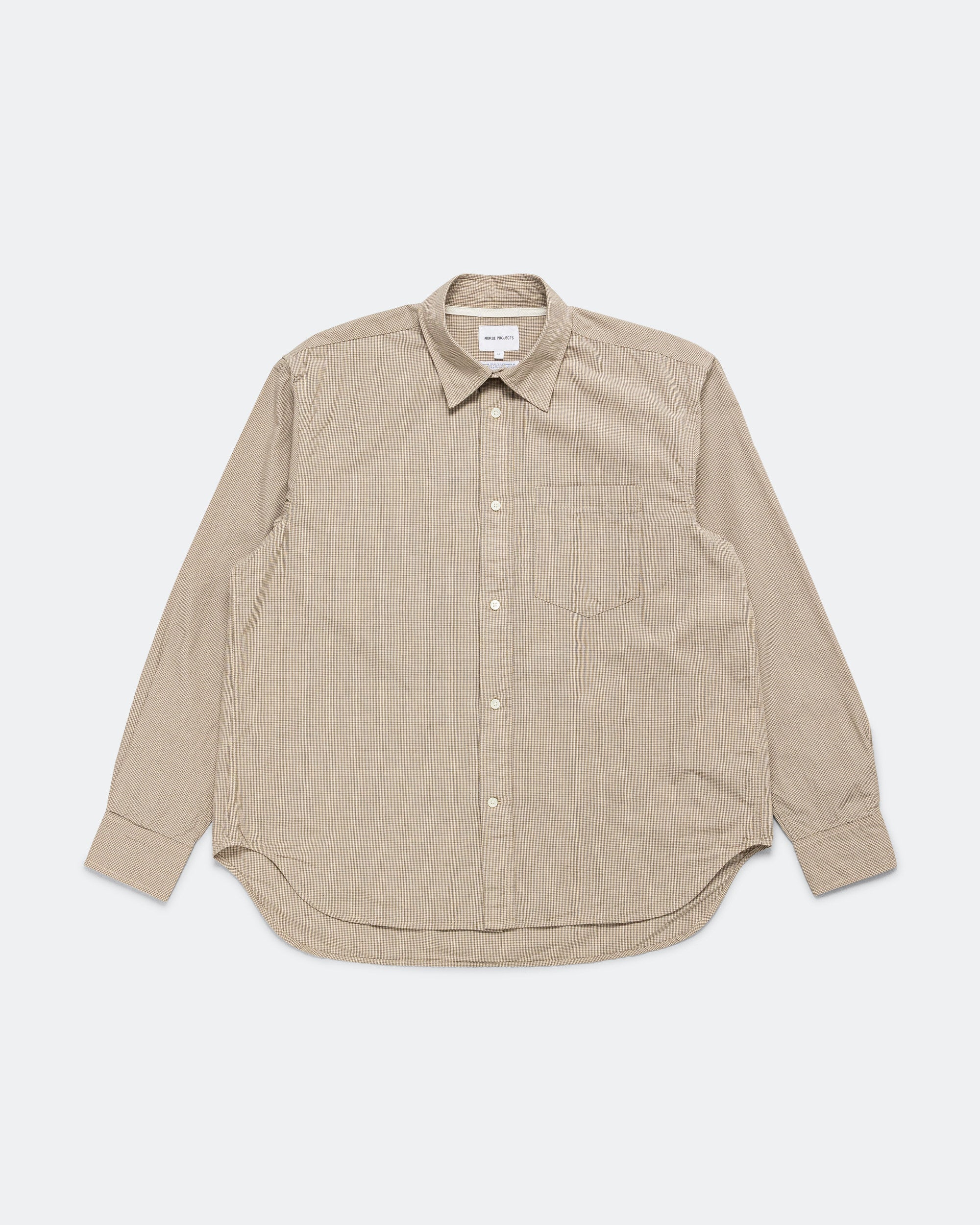 Norse Projects - Espevik Oversize Micro Poplin Check Shirt