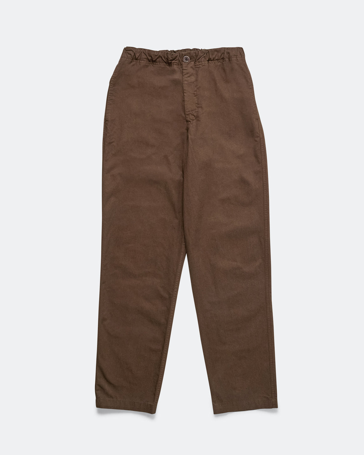 Norse Projects - Ezra Regular Mineral Dyed Fine Twill Trousers - Espresso - UP THERE