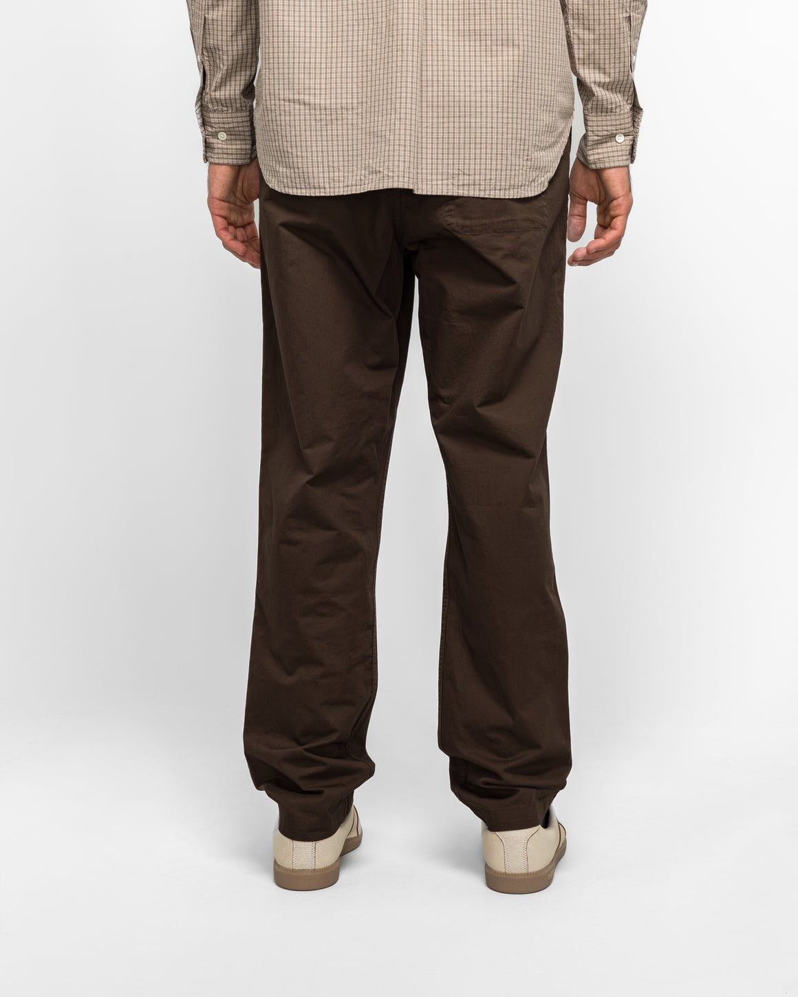 Norse Projects - Ezra Regular Mineral Dyed Fine Twill Trousers - Espresso - UP THERE