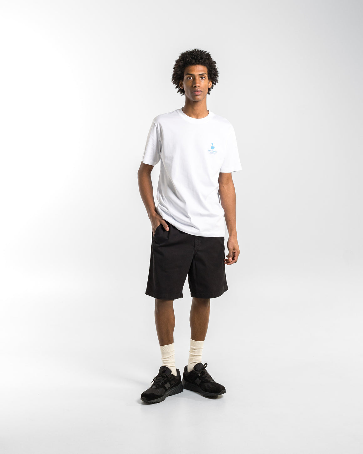 Norse Projects - Ezra Relaxed Organic Stretch Twill Short - Black - UP THERE