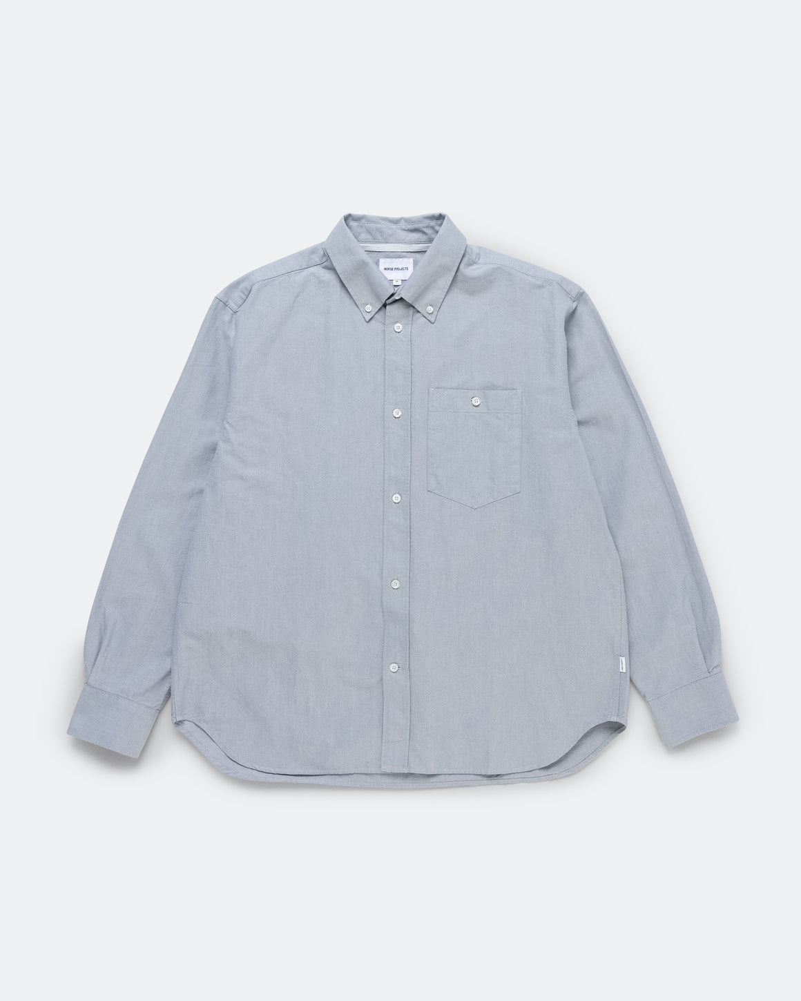 Norse Projects - Falster Oversize Oxford BD Shirt - Aleutian Blue - UP THERE