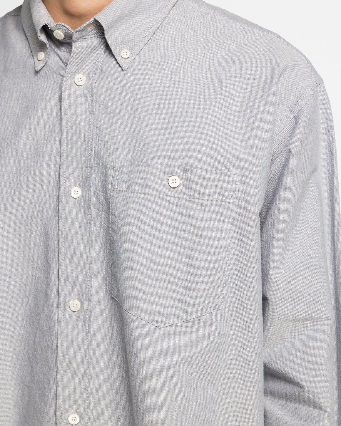 Norse Projects - Falster Oversize Oxford BD Shirt - Aleutian Blue - UP THERE
