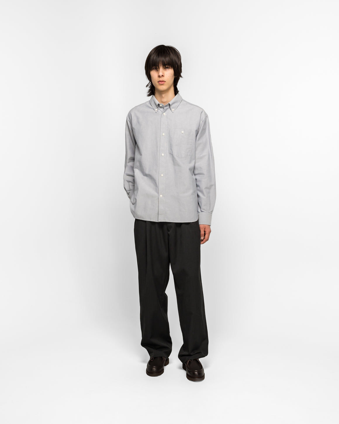 Norse Projects - Falster Oversize Oxford BD Shirt - Aleutian Blue - UP THERE