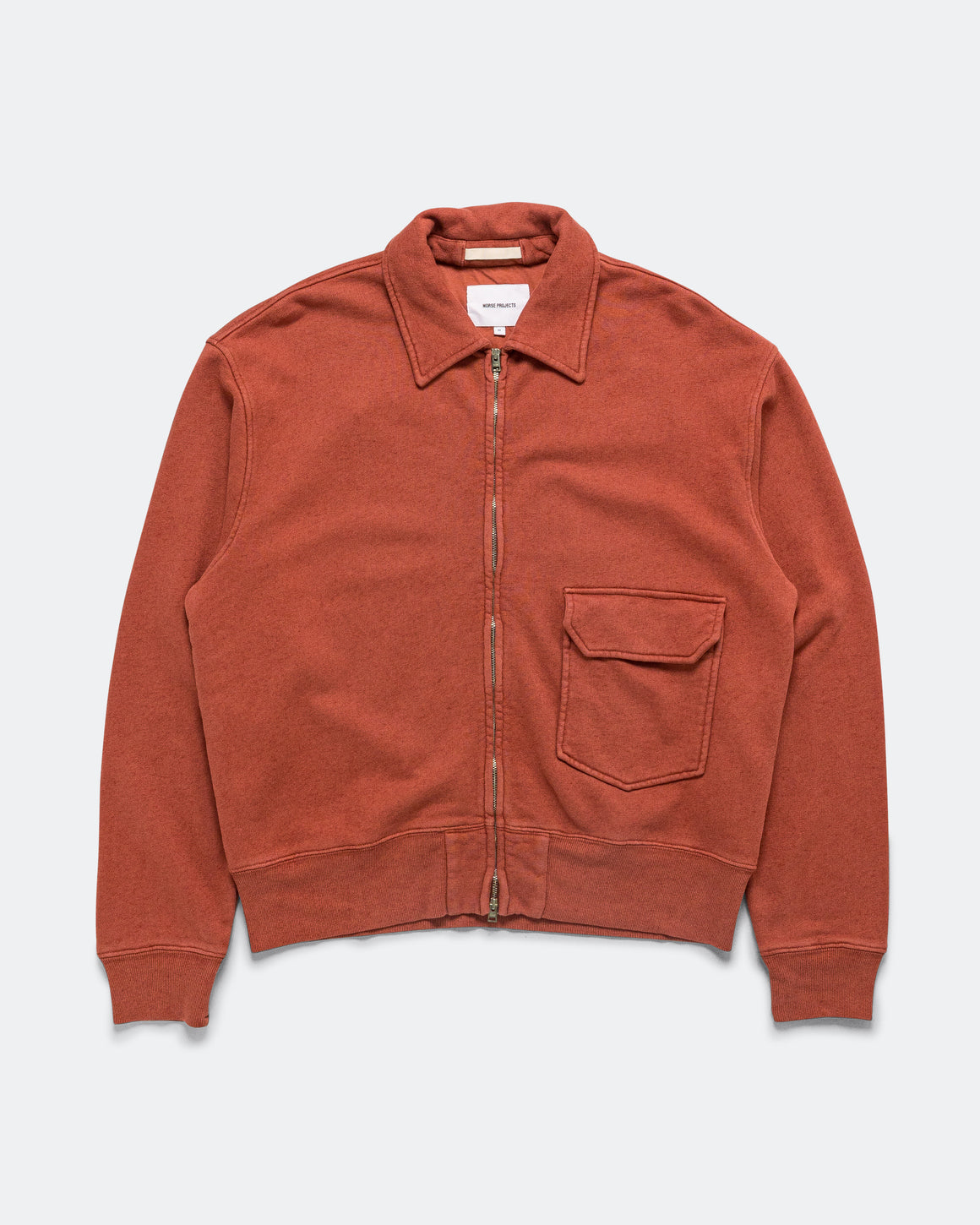 Norse Projects - Fynshav Cotton Linen Loopback Jacket - Cowhide - UP THERE