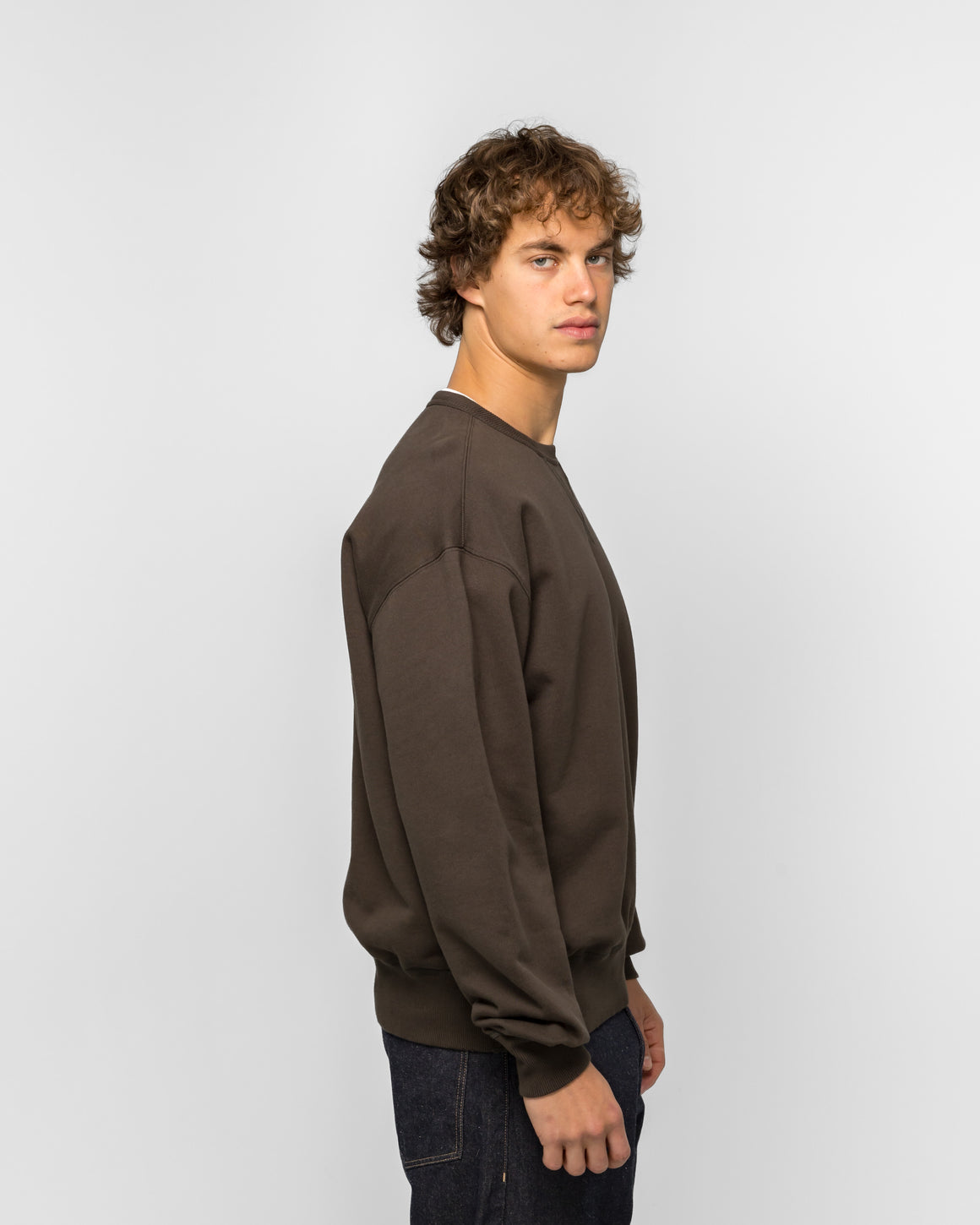 Norse Projects - Gilja Brushed Diagonal Cotton Fleece Sweatshirt - Beech Green - UP THERE
