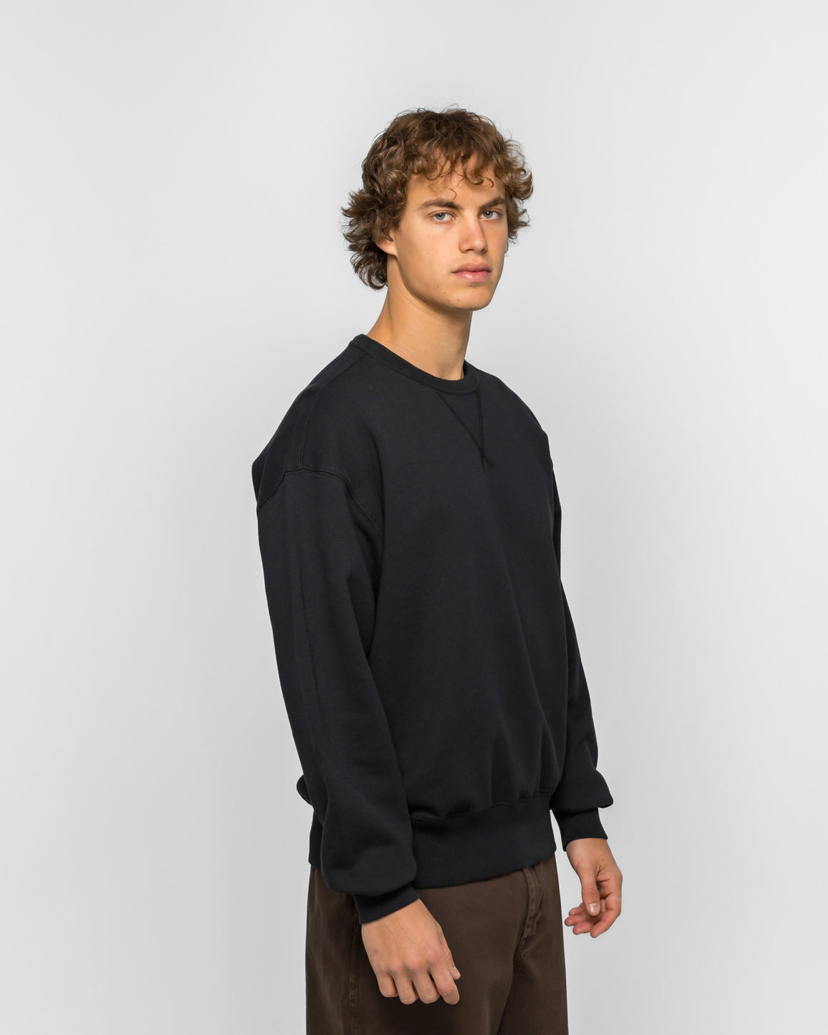 Norse Projects - Gilja Brushed Diagonal Cotton Fleece Sweatshirt - Black - UP THERE