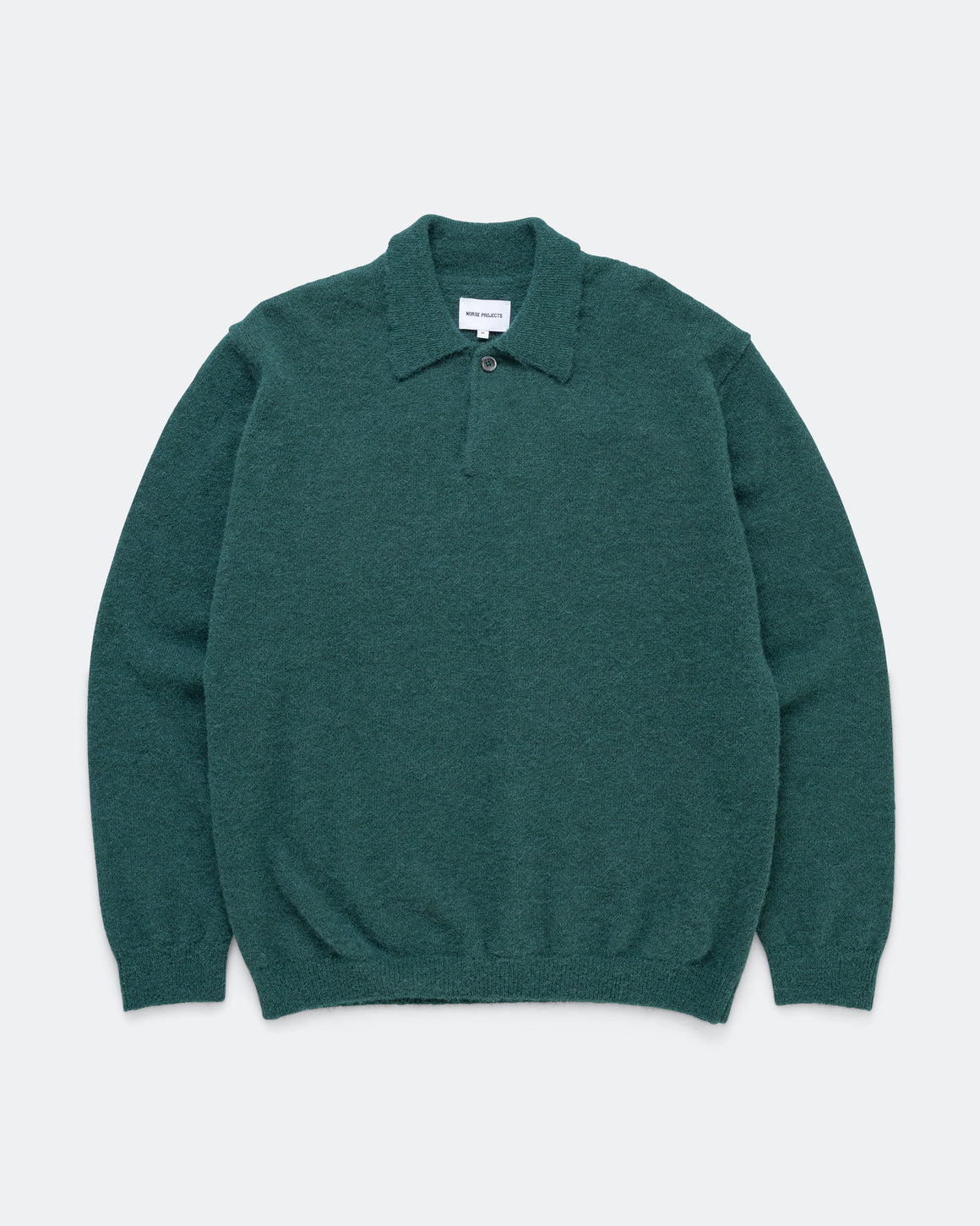 Norse Projects - Gudme Baby Alpaca Polo - North Sea - UP THERE