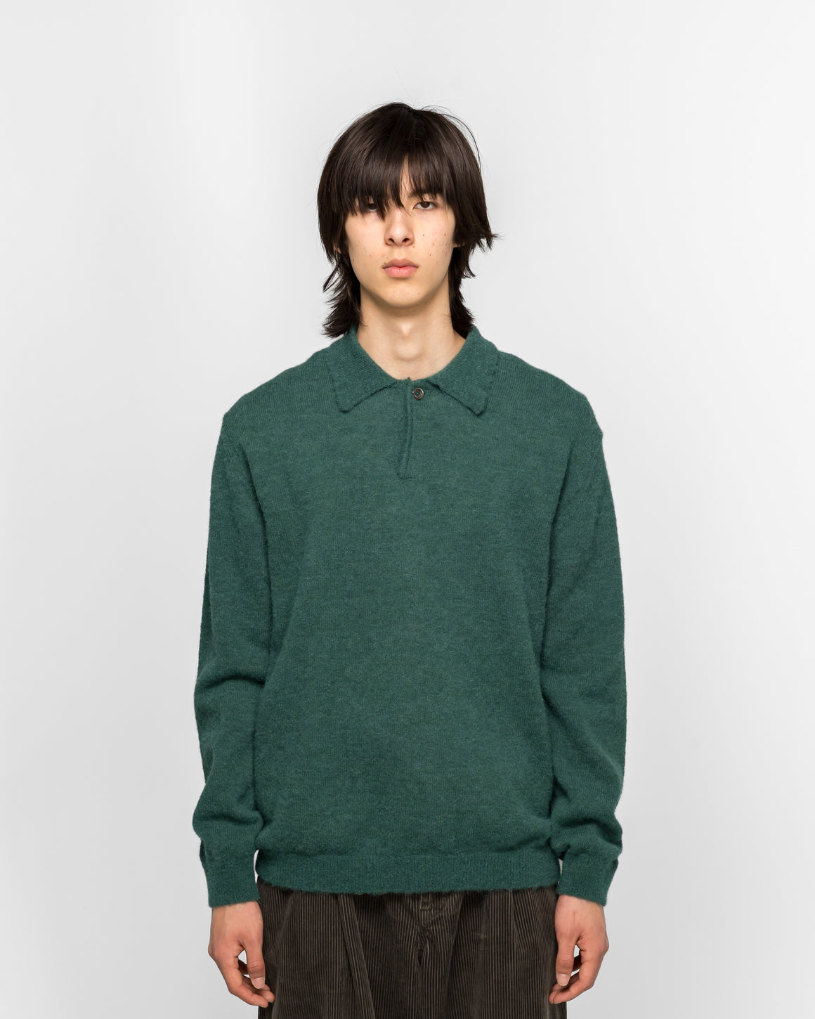 Norse Projects - Gudme Baby Alpaca Polo - North Sea - UP THERE
