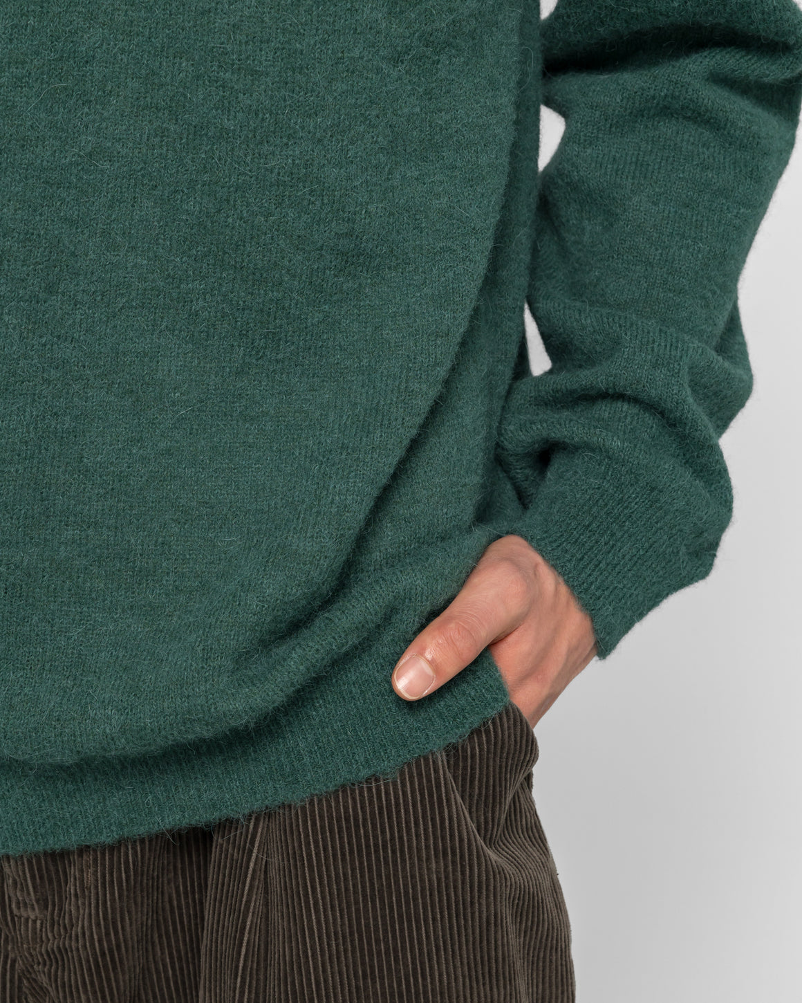 Norse Projects - Gudme Baby Alpaca Polo - North Sea - UP THERE