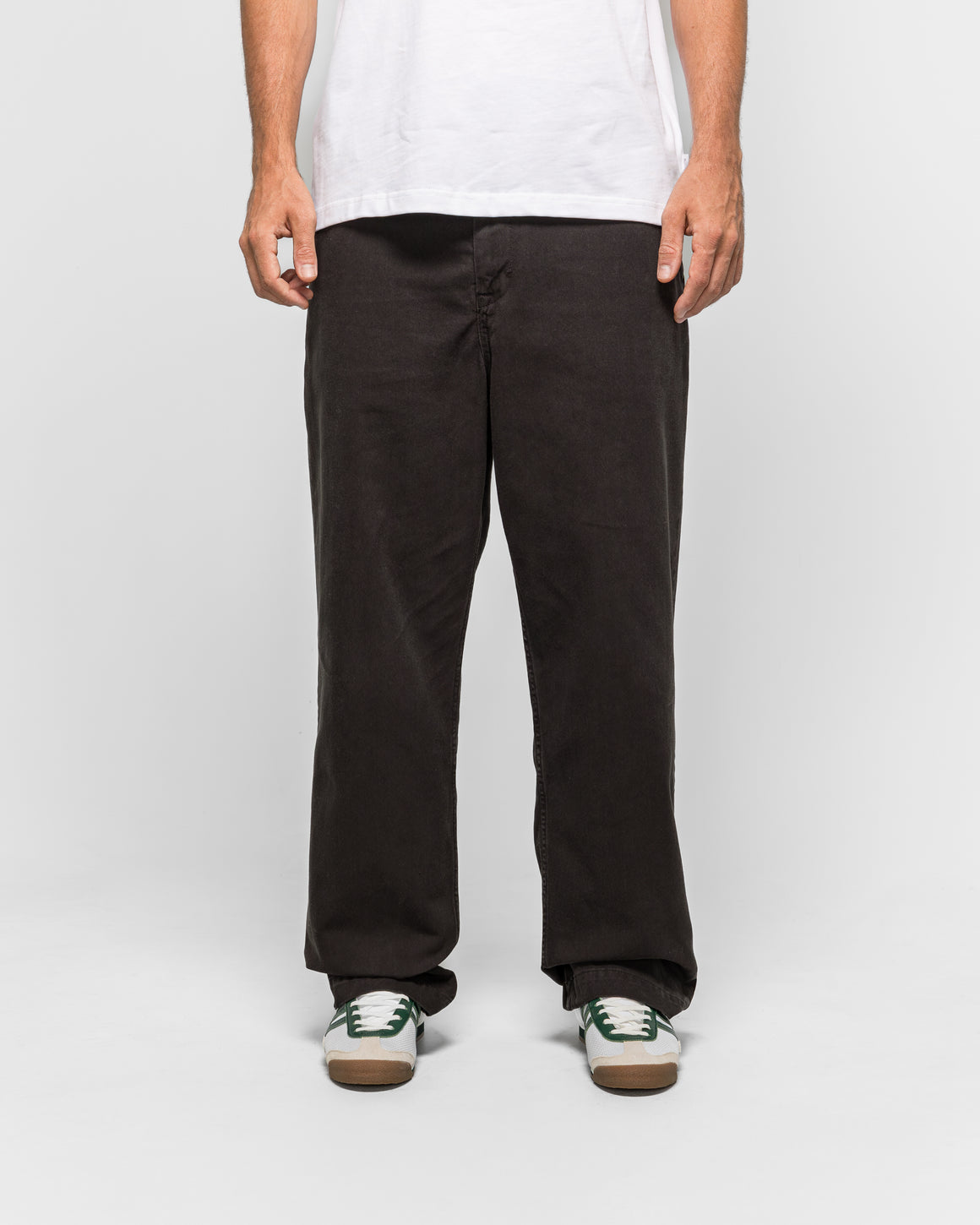 Norse Projects - Hengifoss High Waist Heavy Twill Trouser - Black - UP THERE