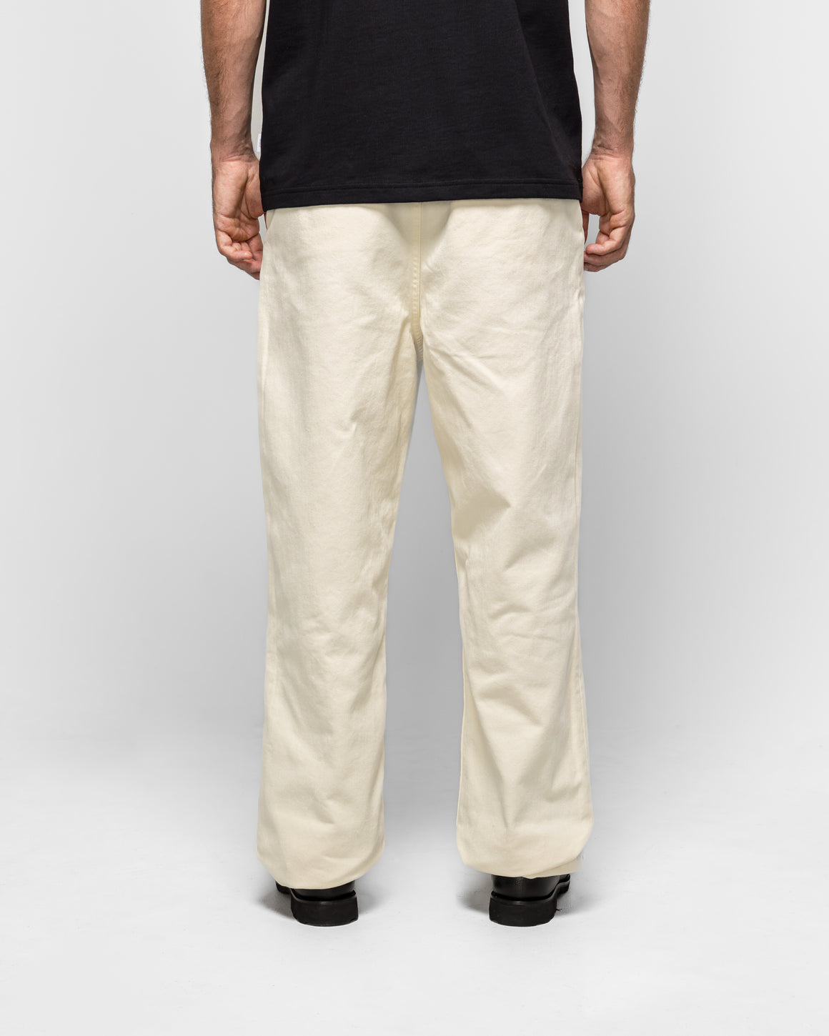 Norse Projects - Hengifoss High Waist Heavy Twill Trouser - Natural Ecru - UP THERE