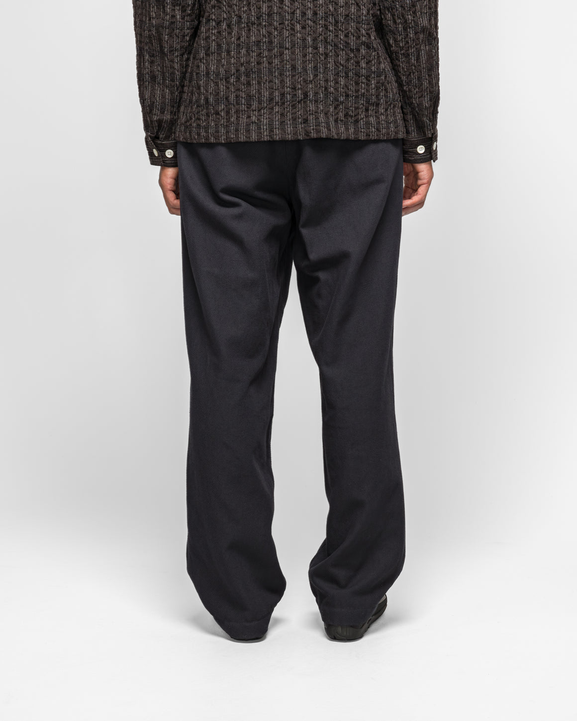 Norse Projects - Hestur Relaxed Cotton Linen Twill Pleated Trouser - Dark Navy - UP THERE