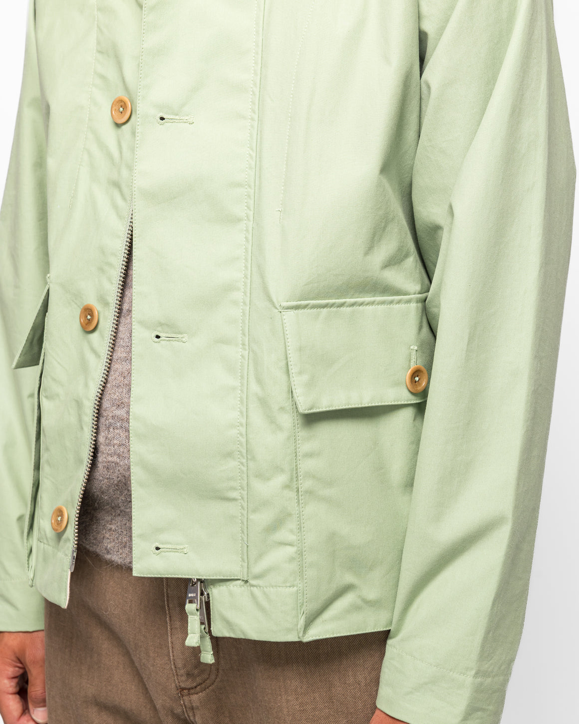 Norse Projects - Holmen Wax Raglan Light Jacket - Basil - UP THERE