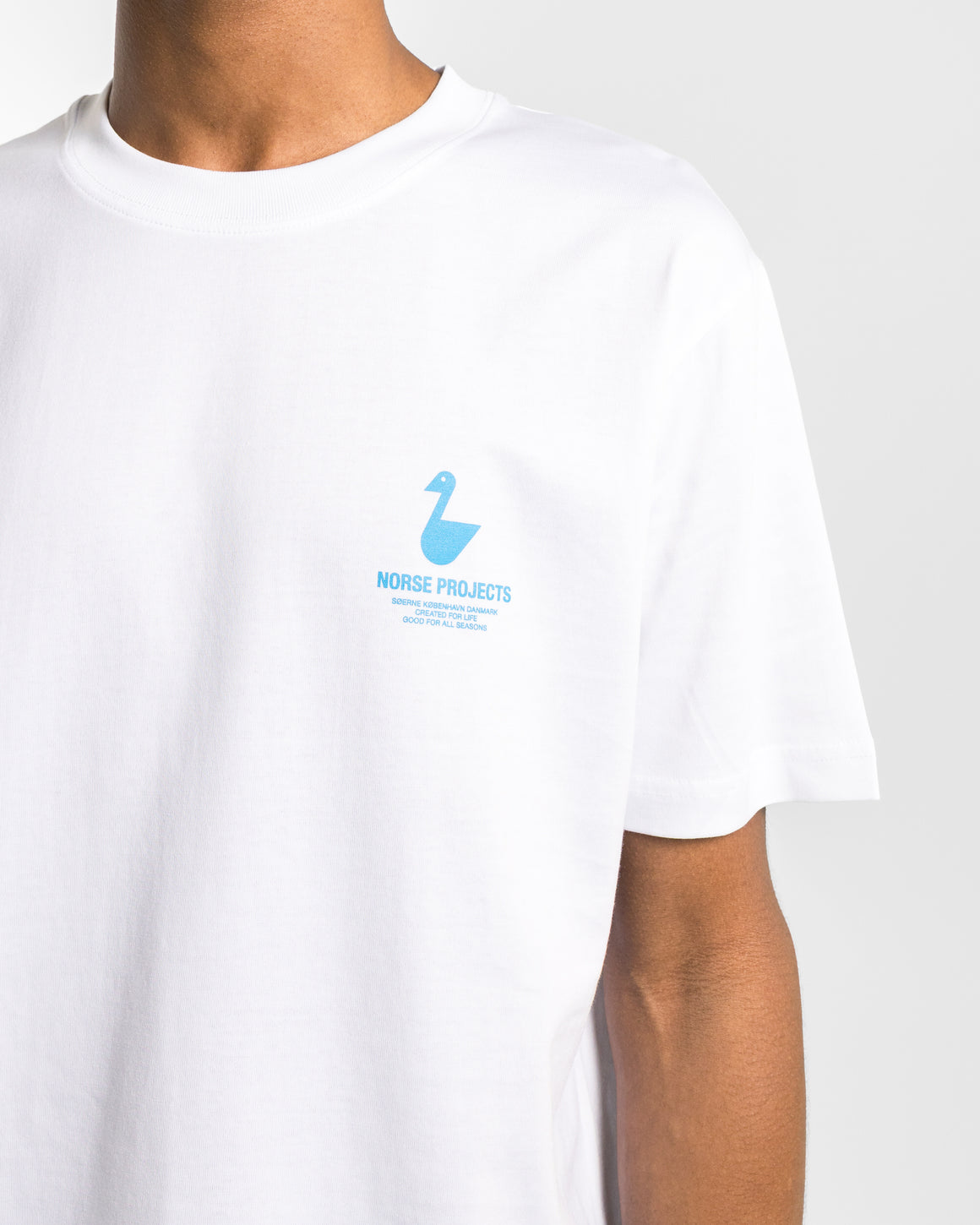 Norse Projects - Johannes Organic The Lakes Print T-Shirt - White - UP THERE