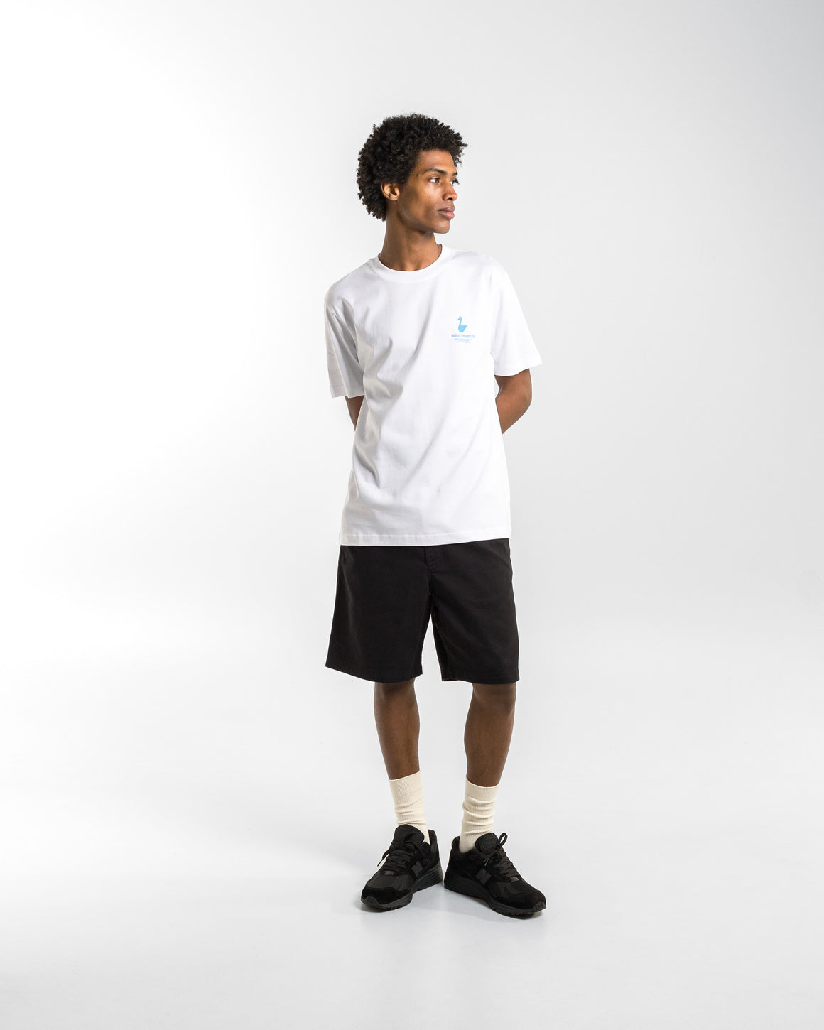 Norse Projects - Johannes Organic The Lakes Print T-Shirt - White - UP THERE