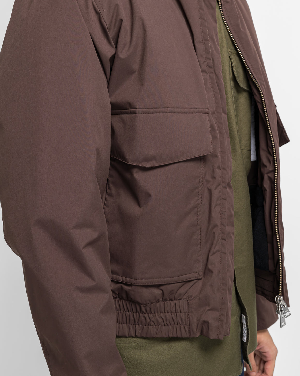 Norse Projects - Kastrup Gore-Tex Windstopper Bomber Jacket - Seal Brown - UP THERE