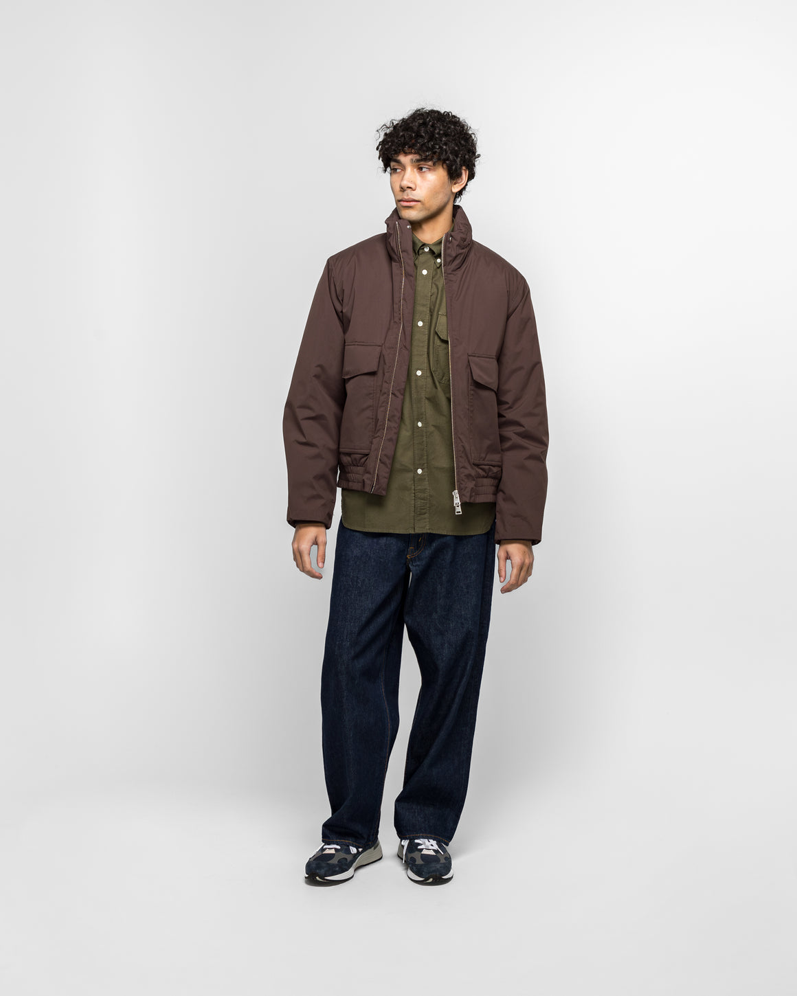 Norse Projects - Kastrup Gore-Tex Windstopper Bomber Jacket - Seal Brown - UP THERE