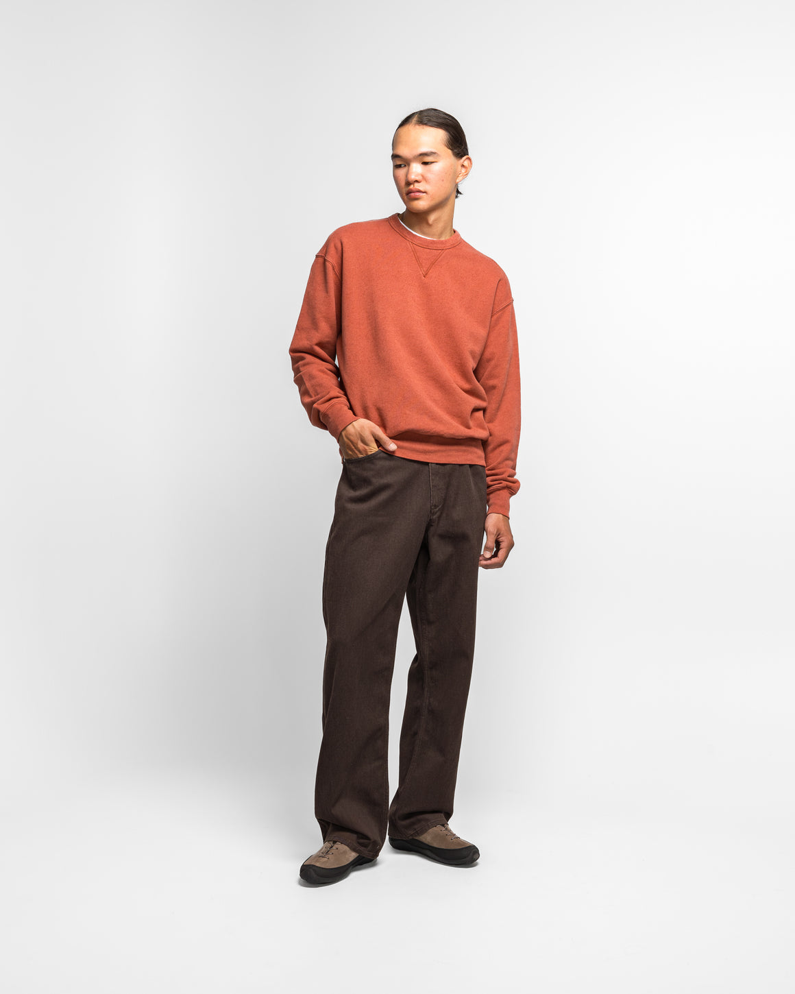 Norse Projects - Korshavn Relaxed 5 Pocket Resist Dyed Twill - Shale - UP THERE